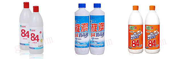 84消毒液貼標樣品圖 84消毒液貼標樣品圖